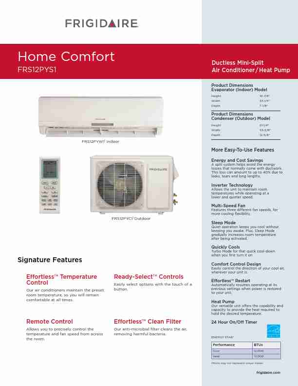 Frigidaire Air Conditioner FRS12PYS1-page_pdf